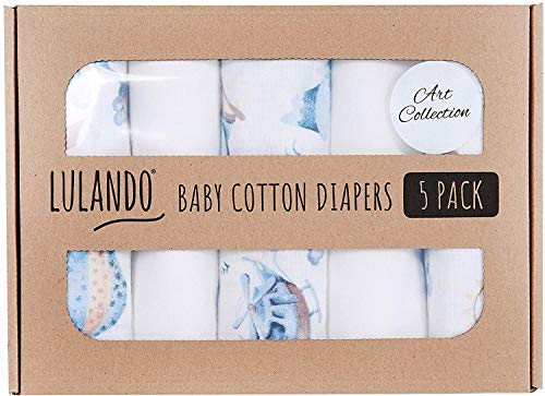 Lulando Lulando pañales de franela de la serie art collection 5 Unidad 600 g